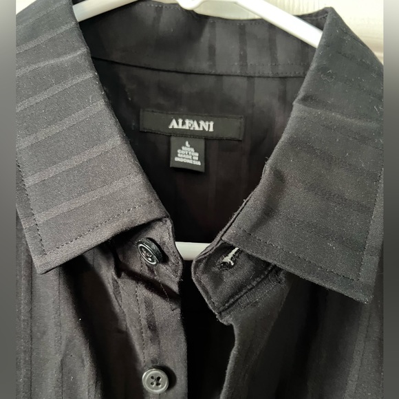 Alfani black/red ombré button down - Picture 2 of 3